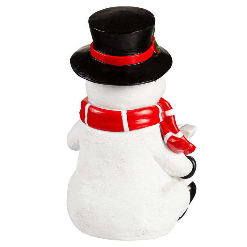 Holiday Statue w/ LED Snowflake- SNOWMAN,2sp8060