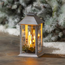 Plastic Brick Solar Lantern w/ Holiday Wreath