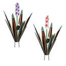 22"H Metal Wildflower Solar Garden Stake 2 ASST, 3 of EA, 6PC CDU
