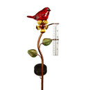 Cottage Garden Rain Gauge, Solar Perched Bird Garden Stake, 36"H, CDU