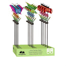 36"H Solar Garden Stake, Blooming Flower Pollinators, In CDU