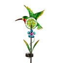 36"H Solar Garden Stake, Blooming Flower Pollinators, In CDU