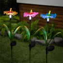 27"H Solar Garden Stake, Hibiscus Flower, In CDU