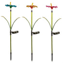 27"H Solar Garden Stake, Hibiscus Flower, In CDU