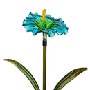 27"H Solar Garden Stake, Hibiscus Flower, In CDU