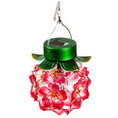 8"H Solar Lantern, Mini Hanging Flower, In CDU