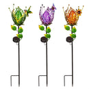 27"H Solar Garden Stake, Blossoming Buds, In CDU