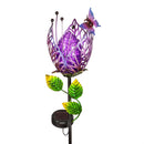 27"H Solar Garden Stake, Blossoming Buds, In CDU