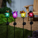 Cottage Garden Stake, Solar, Happy Critters, 31"H, CDU