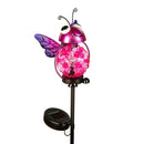 Cottage Garden Stake, Solar, Happy Critters, 31"H, CDU