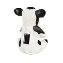 Petal & Plow Garden Statue, Solar Cow with Glasses, 8"H