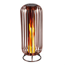 16" Solar Flame Lantern, Bronze Oval