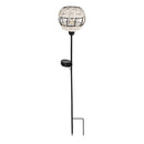 29.5"H Solar Garden Stake, Faux Rattan, In CDU