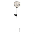29.5"H Solar Garden Stake, Faux Rattan, In CDU