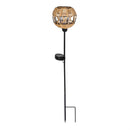 29.5"H Solar Garden Stake, Faux Rattan, In CDU