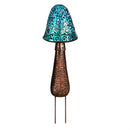 Solar Garden Stake, Blue Mushroom
