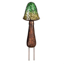 Solar Garden Stake, Green Mushroom