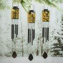 Evergreen Wind,Lasercut Solar Metal Windchime,4.7x4.7x36.6 Inches