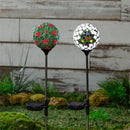 22" Mosaic Garden Stake, Festive Icons, In CDU