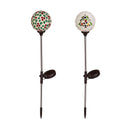 22" Mosaic Garden Stake, Festive Icons, In CDU