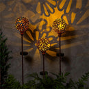 Cottage Garden Stake, Solar Flower Orb, 36", CDU