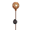 Cottage Garden Stake, Solar Flower Orb, 36", CDU