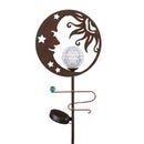 Spinning Celestial Solar Garden Stake, 36"H