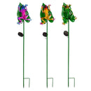 Pollinator Garden Stake, Solar Frog, 39", CDU