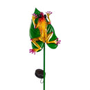 Pollinator Garden Stake, Solar Frog, 39", CDU