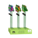 Pollinator Garden Stake, Solar Frog, 39", CDU