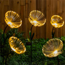 Cottage Garden Stake, Flower Fiber Optic Solar with Metal Display, 24"H, 12 Pcs