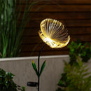 Cottage Garden Stake, Flower Fiber Optic Solar with Metal Display, 24"H, 12 Pcs