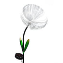 Cottage Garden Stake, Flower Fiber Optic Solar with Metal Display, 24"H, 12 Pcs