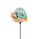 Tropical Oasis Garden Stake, Ceramic Solar Turtle, 32", CDU