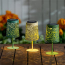 What She Shed Outdoor Lamp & Lighting, Table Top Metal Solar Lantern