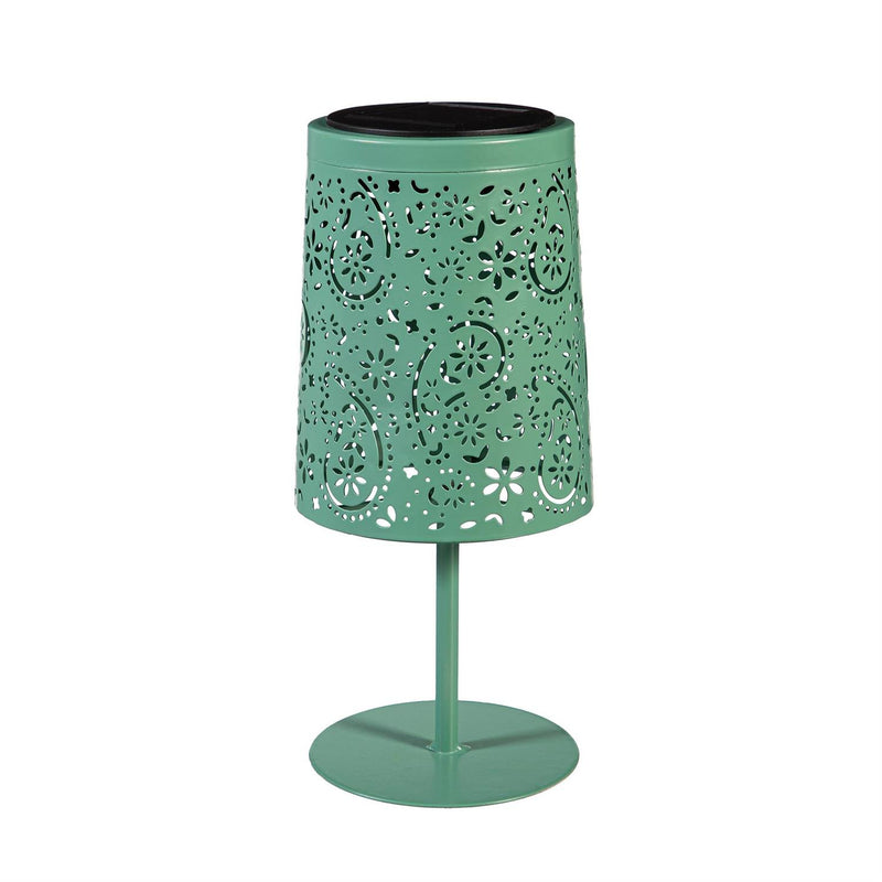 What She Shed Outdoor Lamp & Lighting, Table Top Metal Solar Lantern