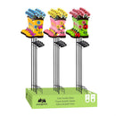 Cottage Garden Stake, Solar Rain Boot, 40", CDU