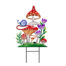 Cottage Garden Stake, Solar Mushroom, 28", CDU