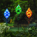 Peacock Feather Solar Garden Stake, 36", CDU