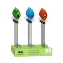 Peacock Feather Solar Garden Stake, 36", CDU