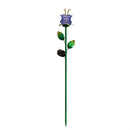 Cottage Garden Stake, Glass Solar Tulip, 25", CDU