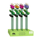 Cottage Garden Stake, Glass Solar Tulip, 25", CDU