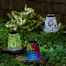 What She Shed Outdoor Lamp & Lighting, Flower Mosaic Solar Lantern