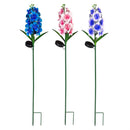 Cottage Garden Stake, Solar Lupine with Metal Display, 36"H, 3 Asst, 12 Pcs