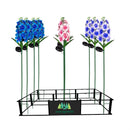 Cottage Garden Stake, Solar Lupine with Metal Display, 36"H, 3 Asst, 12 Pcs