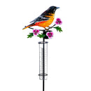 Cottage Garden Rain Gauge, Spring Bird Solar Rain Gauge Garden Stake, 36", CDU