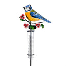 Cottage Garden Rain Gauge, Spring Bird Solar Rain Gauge Garden Stake, 36", CDU
