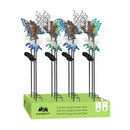 Fairy Fiber Optic Solar Rain Gauge Garden Stake, 38", CDU