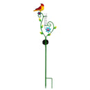 Neon Birds Solar Rain Gauge Garden Stake, 32", CDU