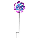 Cottage Garden Wind Spinner, Solar Metal Crystal Flower, CDU